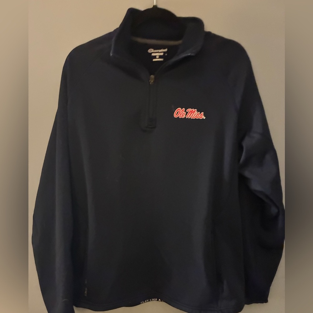 Champion Navy Powertrain Quarter-Zip Pullover